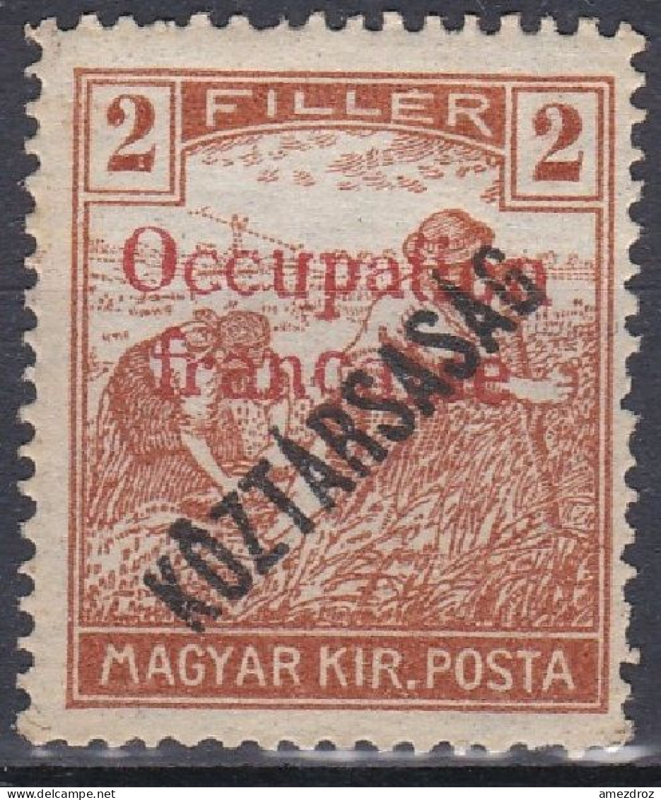 Hongrie Arad 1919 Mi 30 * Moissonneurs (A9) - Unused Stamps