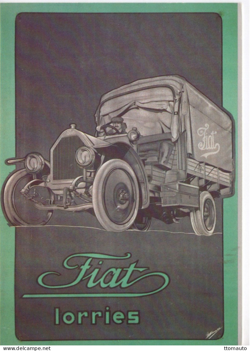 Vieilles Affiches Pour Les Camions FIAT - Publicité D'epoque 1913 -  CPM - Camión & Camioneta