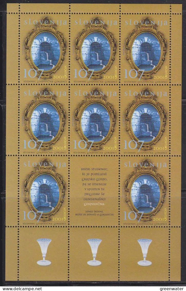 Europa Cept 2001 Slovenia 1v Sheetlet ** Mnh (59200) Promotion - 2001