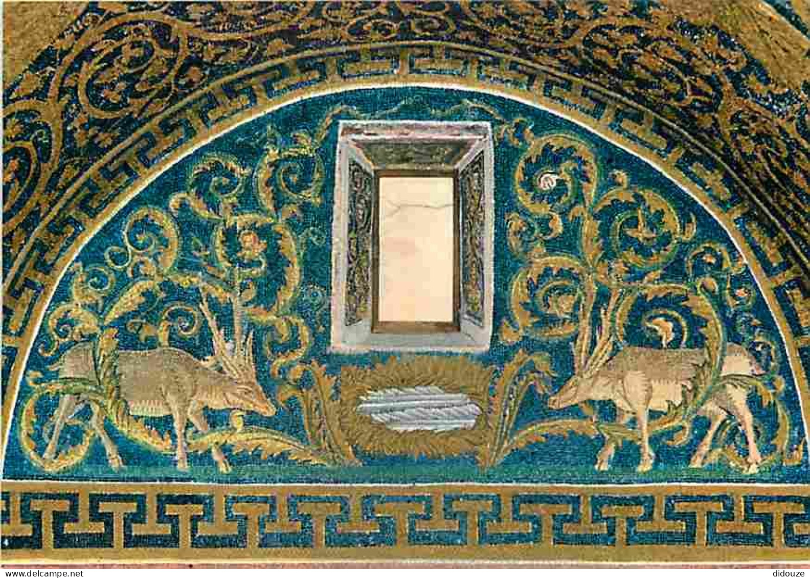Art - Mosaique Religieuse - Ravenna - Mausolée De Galla Placidia - Cervi à La Fontaine - CPM - Voir Scans Recto-Verso - Gemälde, Glasmalereien & Statuen