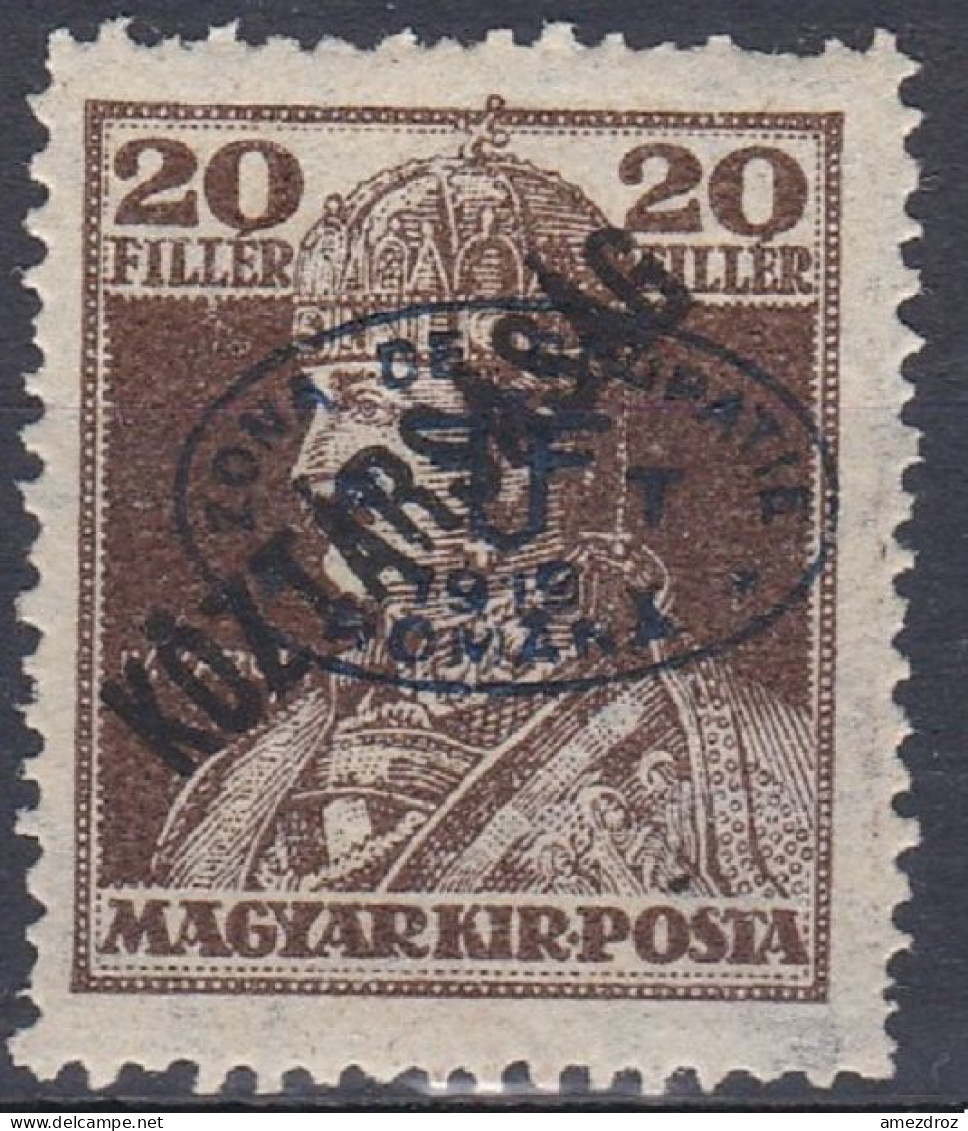 Hongrie Debrecen 1919 Mi 58b * Roi Charles IV (A12) - Debreczin