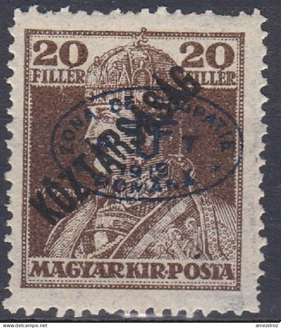 Hongrie Debrecen 1919 Mi 58b * Roi Charles IV (A12) - Debrecen