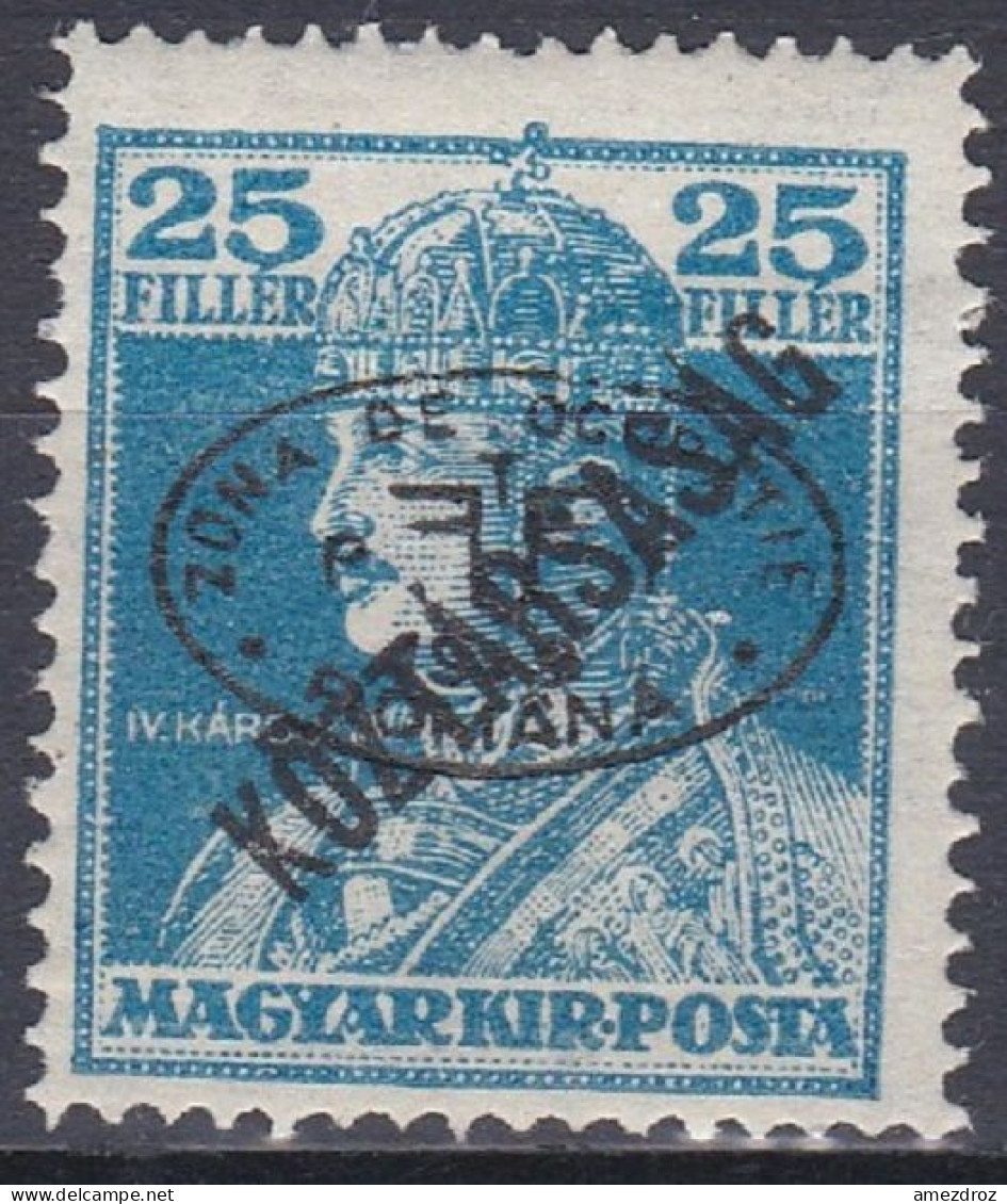 Hongrie Debrecen 1919 Mi 59b * Roi Charles IV (A12) - Debreczin