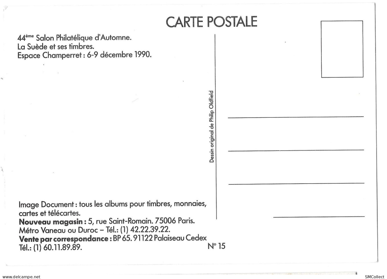 Palaiseau 1990. 44ème Salon Philatélique, Thème La Suède Et Ses Timbres (A14p40) - Beursen Voor Verzamellars