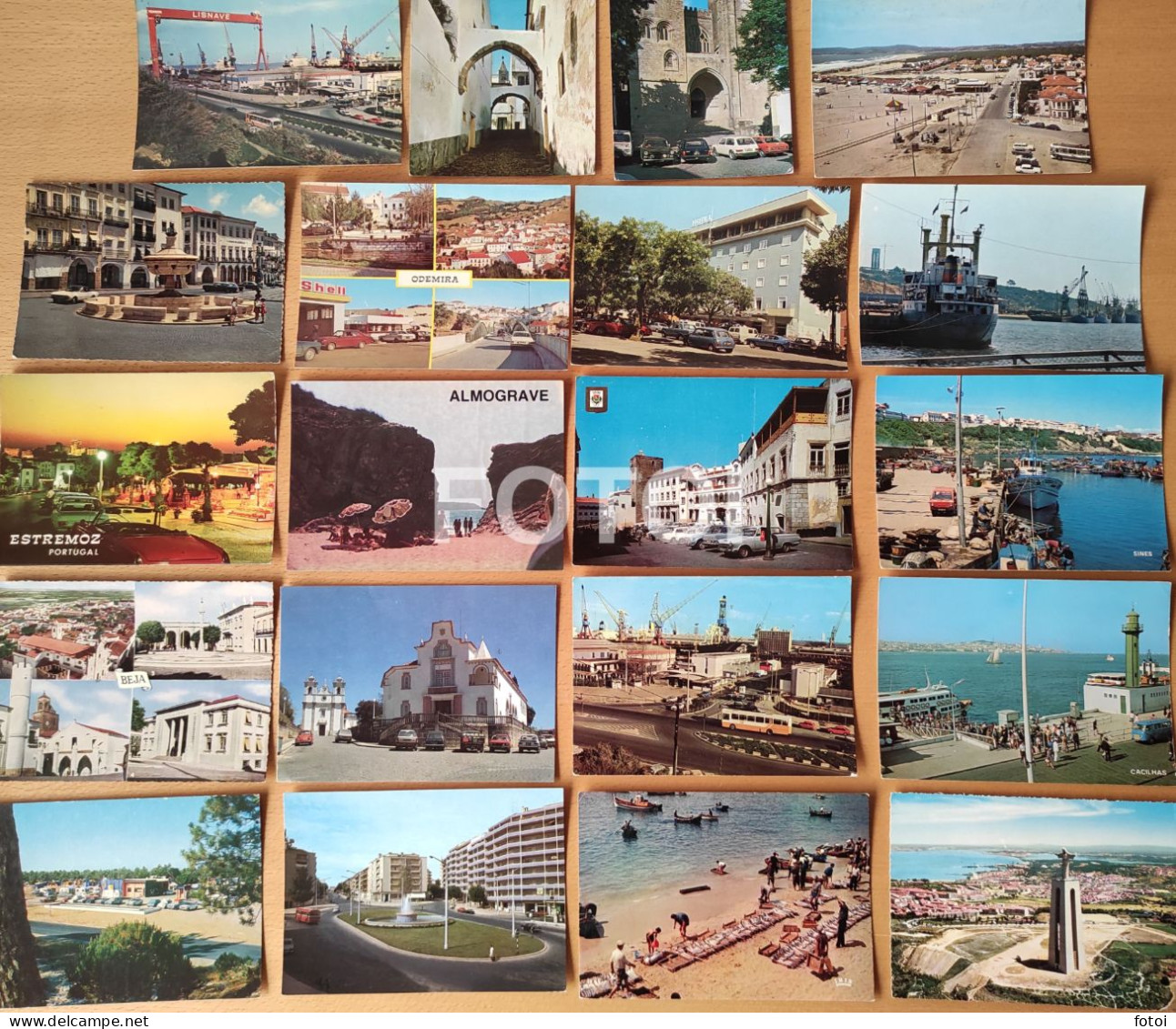 LOT 20 OLD POSTCARDS ALMADA SETUBAL ODEMIRA ALENTEJO  PORTUGAL FOTO POSTAIS CARTES - Setúbal