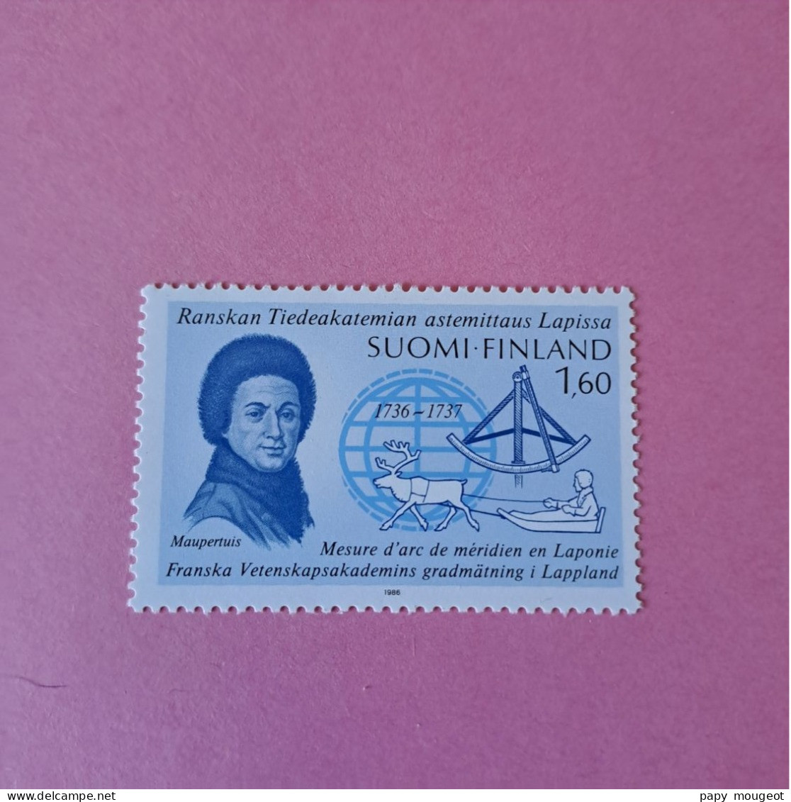 N°966 Mesure D'Arc Méridien En Laponie 1736 -1737 Neuf ** - Unused Stamps