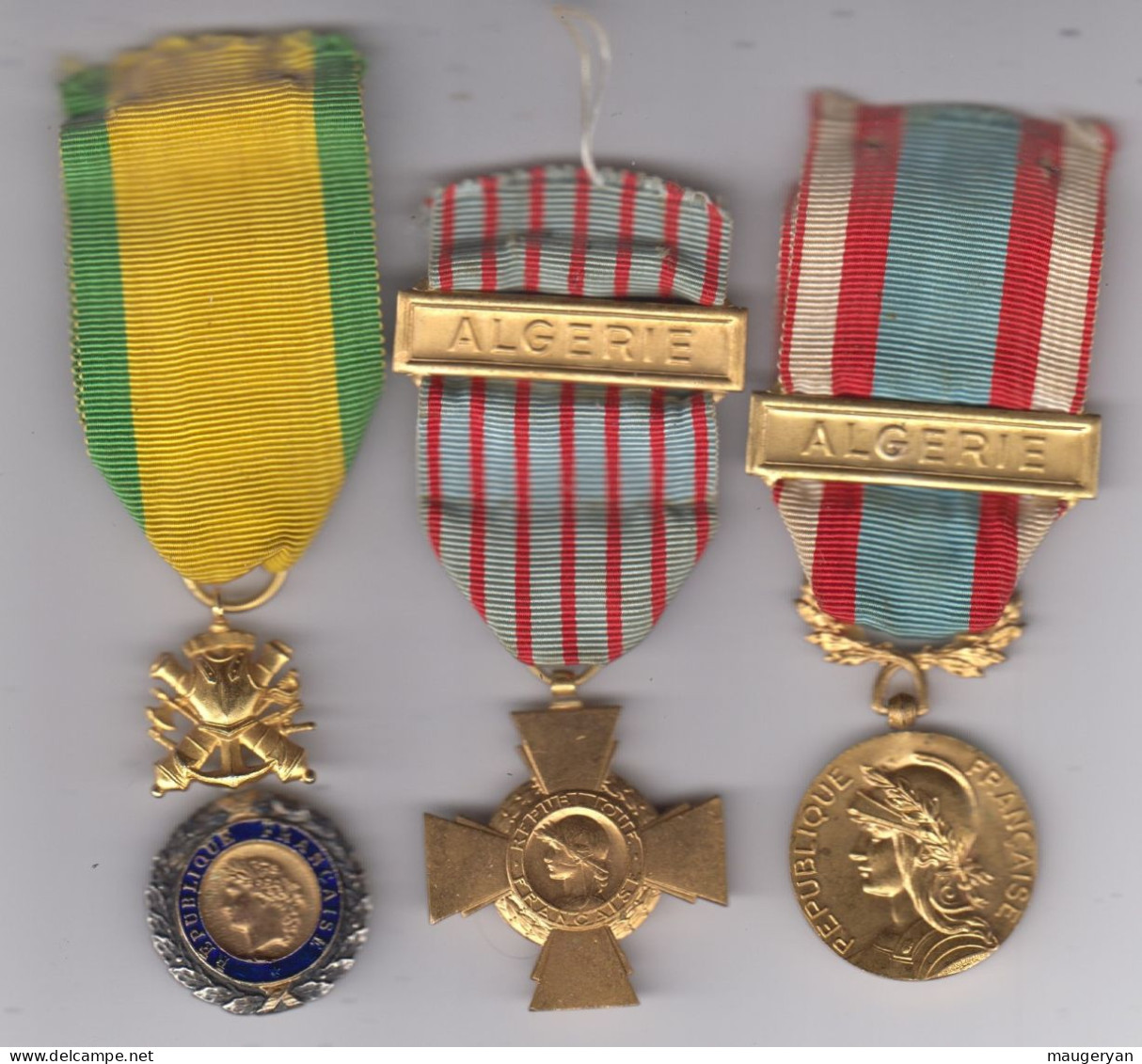 Lot De 3 Médailles Guerre D' Algérie - Other & Unclassified