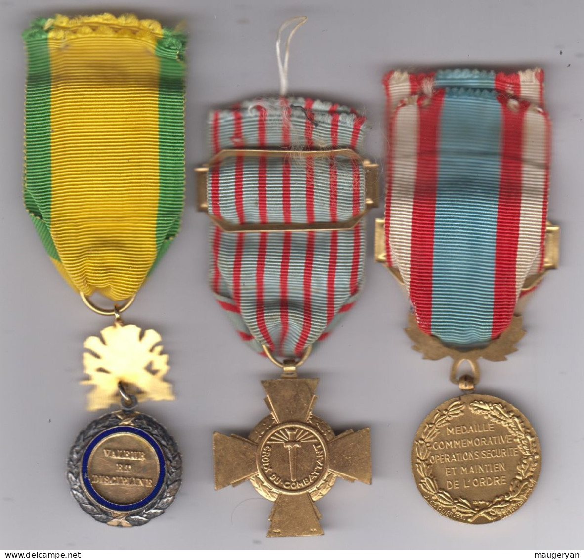 Lot De 3 Médailles Guerre D' Algérie - Otros & Sin Clasificación