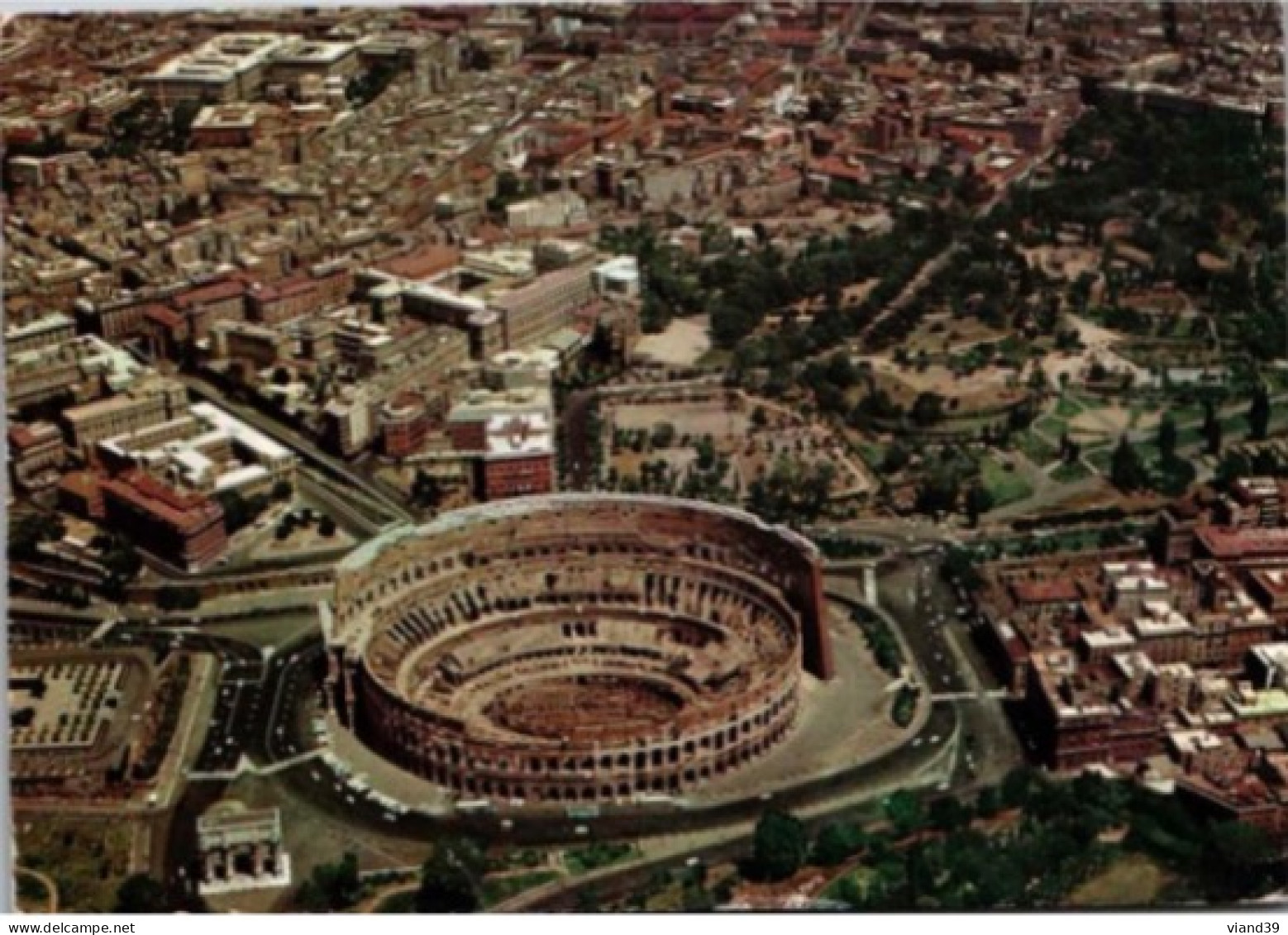 ROME. -  Vue D'avion Du Colisée. - Colosseum
