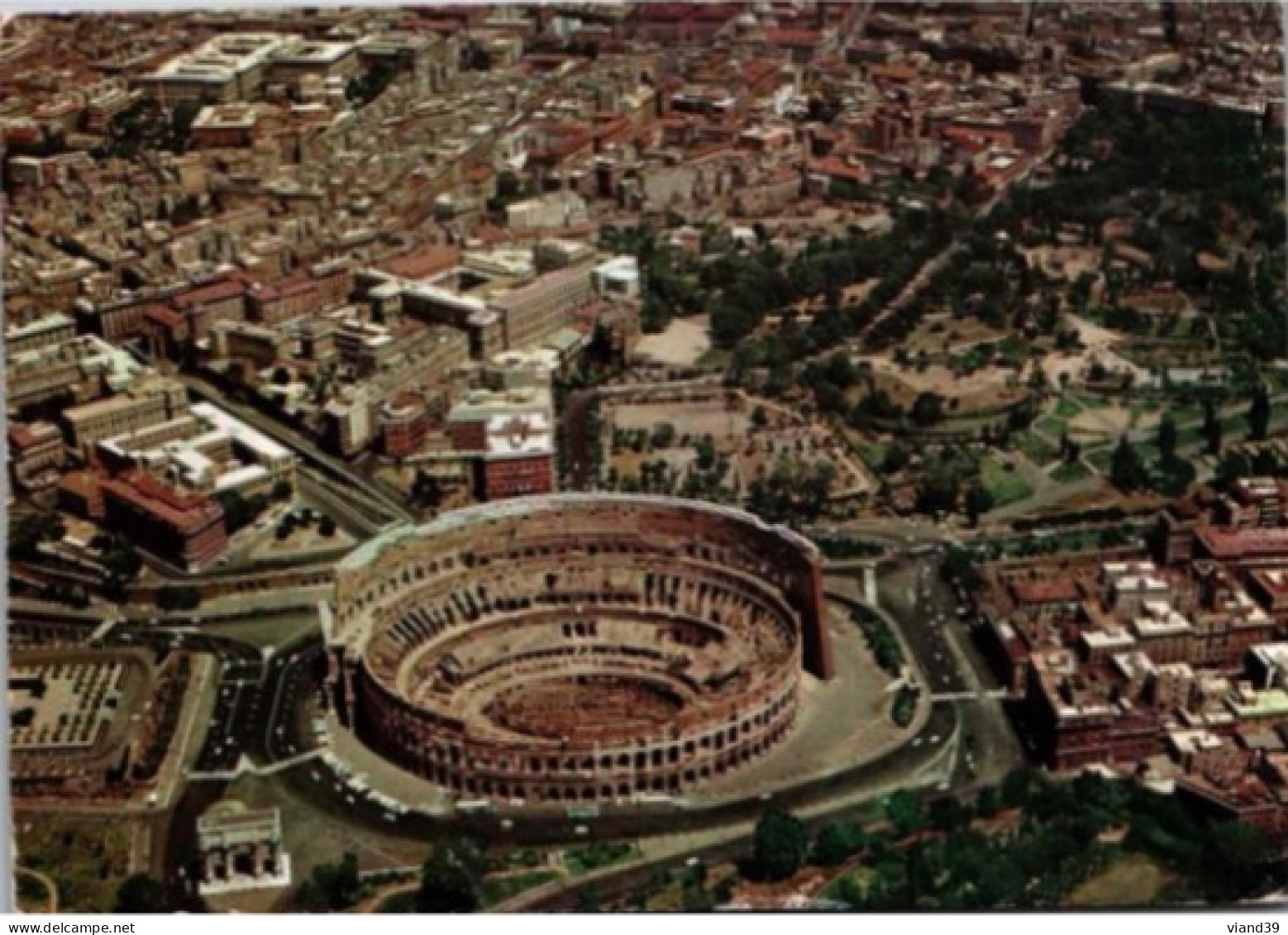 ROME. -  Vue D'avion Du Colisée. - Colosseo