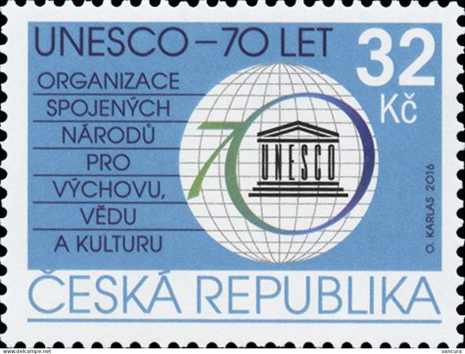 ** 909 Czech Republic UNESCO Anniversary 2016 - Nuevos