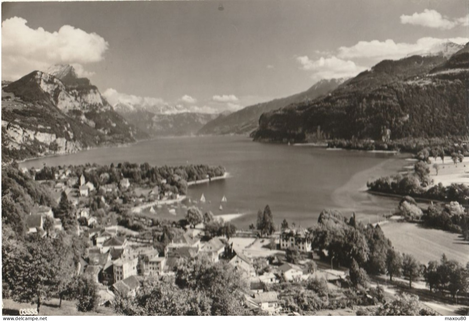 WEESEN  Am Walensee Mit Leistkamm Und Kerenzerberg - Weesen