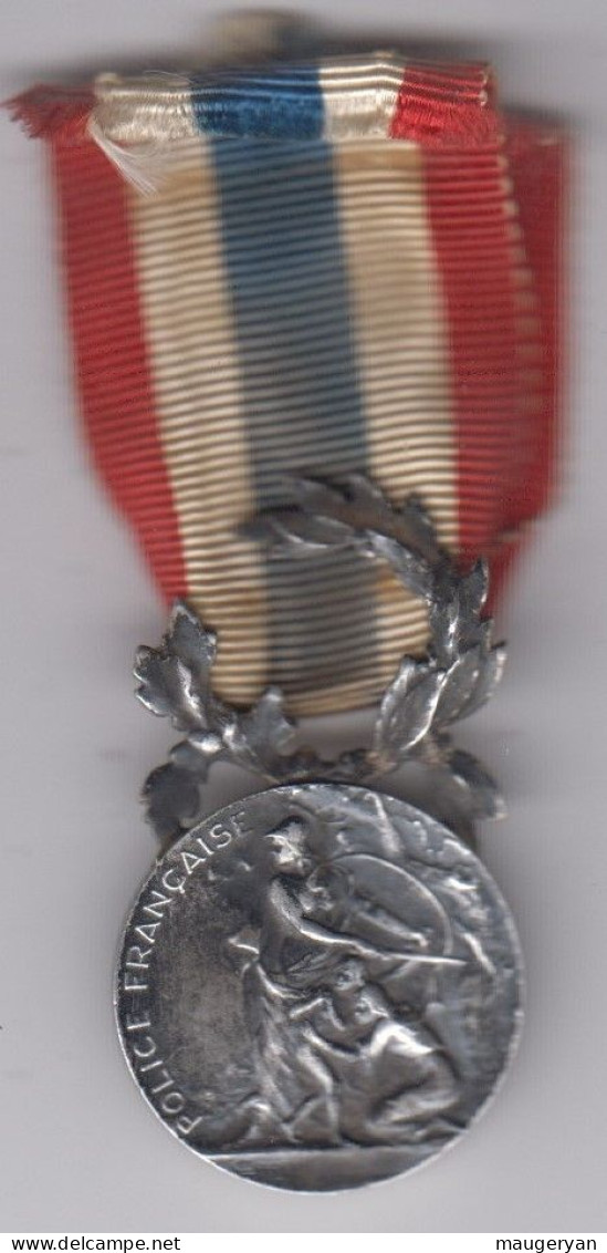 Médaille En Argent - Police Française - Other & Unclassified