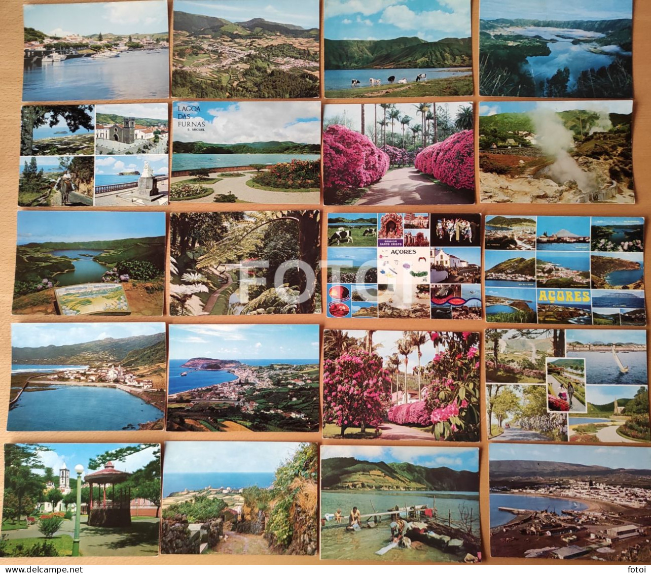 LOT 20 OLD POSTCARDS AÇORES AZORES PORTUGAL FOTO POSTAIS CARTES - Açores