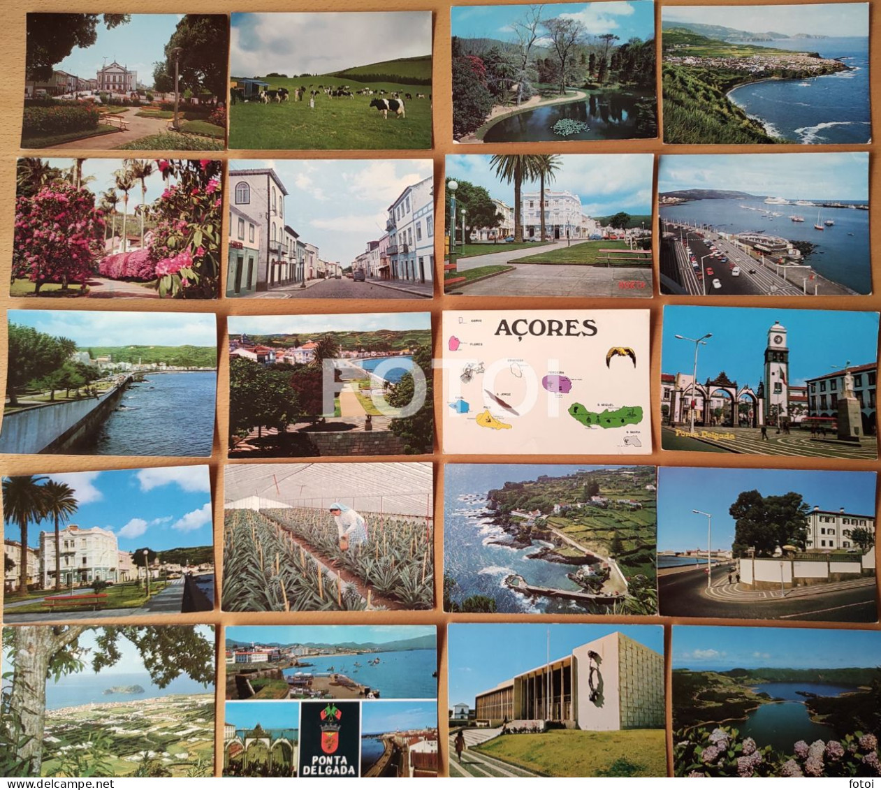 LOT 20 OLD POSTCARDS AÇORES AZORES PORTUGAL FOTO POSTAIS CARTES - Açores