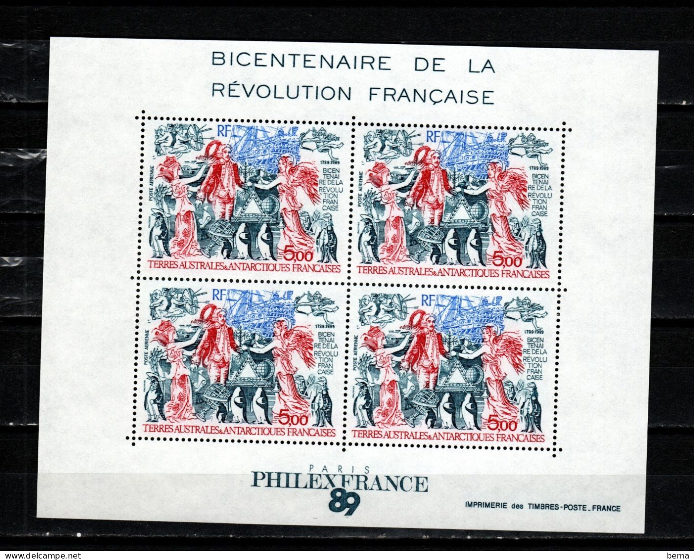 TAAF BLOC 1 PHILEXFRANCE  LUXE NEUF SANS CHARNIERE - Blocks & Sheetlets