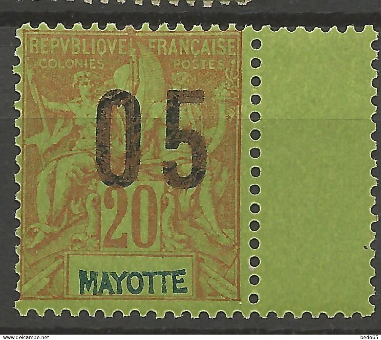 MAYOTTE N° 24A NEUF** LUXE SANS CHARNIERE / Hingeless / MNH - Unused Stamps