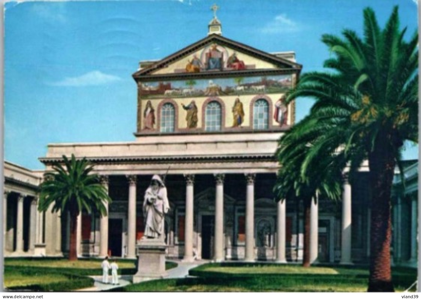 ROME. -  Basilique Di S. Paulo.  -  Cachet Poste 1973 - Kirchen