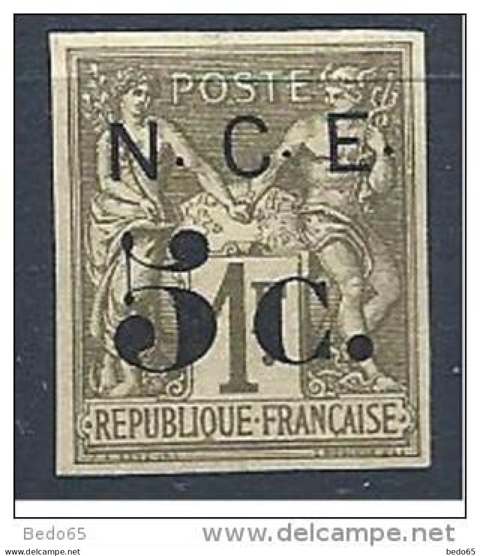 NOUVELLE CALEDONIE  N° 8 FAUSSE SURCHARGE ( TIMBRE AUTHeNTIQUE )  NEUF** LUXE - Unused Stamps