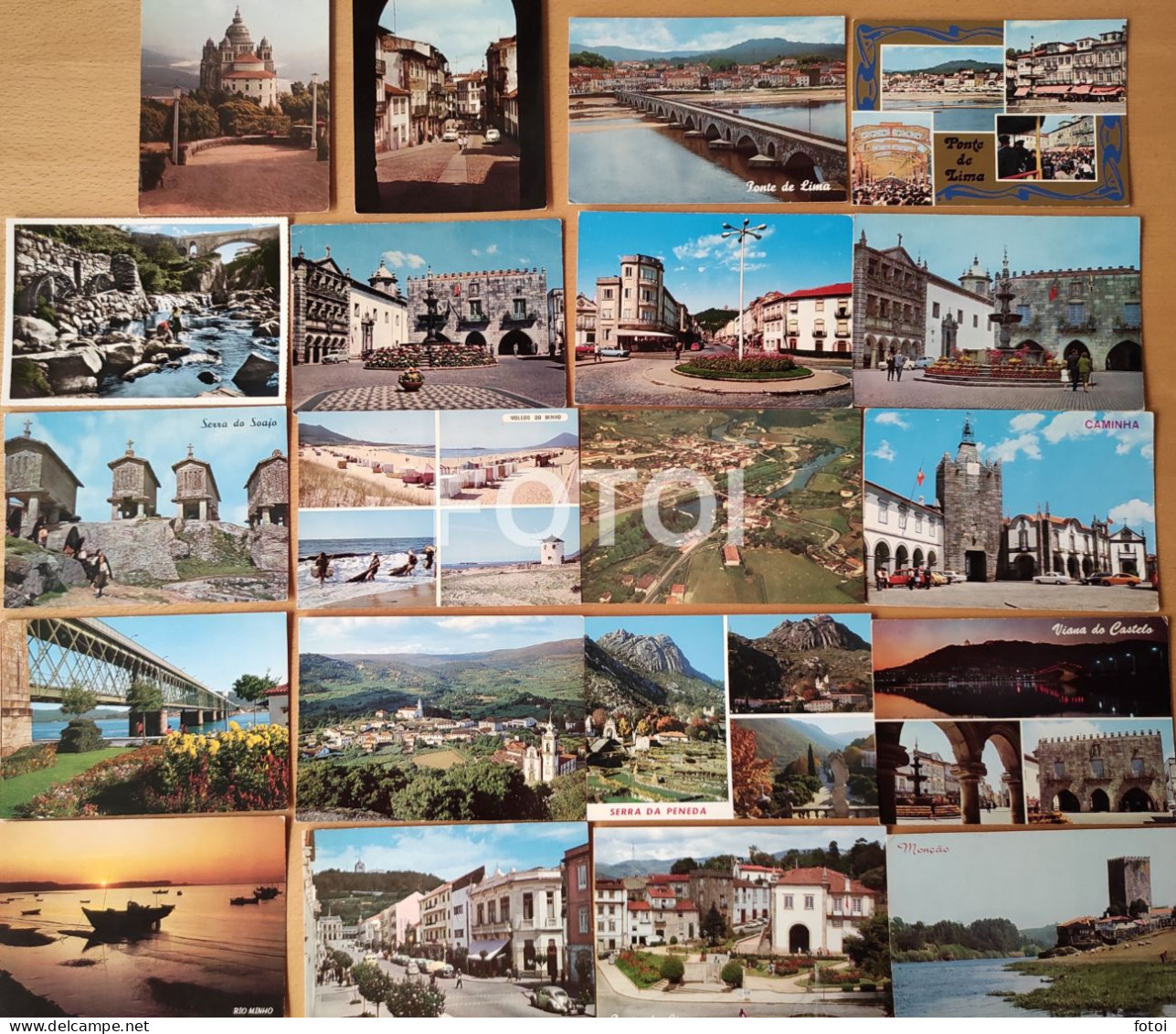 LOT 20 OLD POSTCARDS VIANA DO CASTELO MINHO PORTUGAL FOTO POSTAIS CARTES - Viana Do Castelo