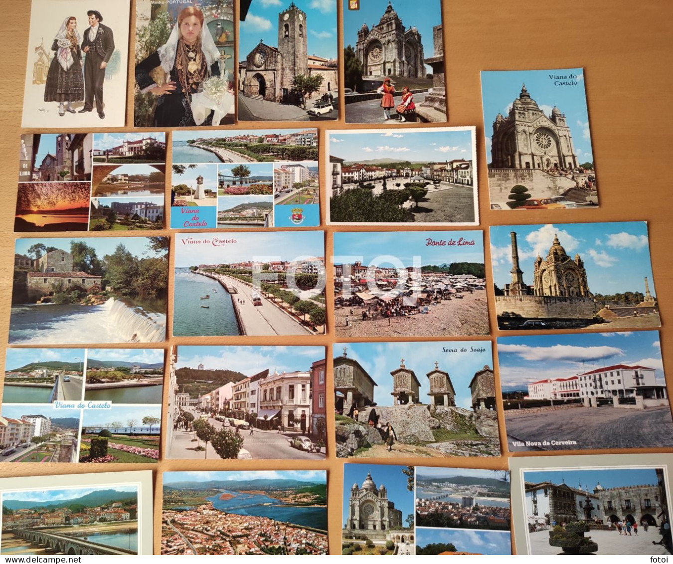 LOT 20 OLD POSTCARDS VIANA DO CASTELO MINHO PORTUGAL FOTO POSTAIS CARTES - Viana Do Castelo