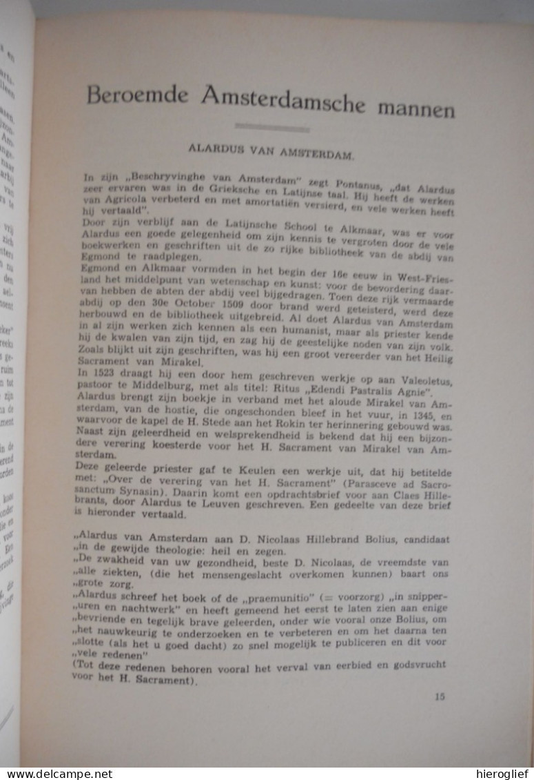 Het Heilig Sacrament Van Mirakel En De Capel Terheyligen Stede In De Geschiedenis Van Amsterdam 1958 Kortekaas - History