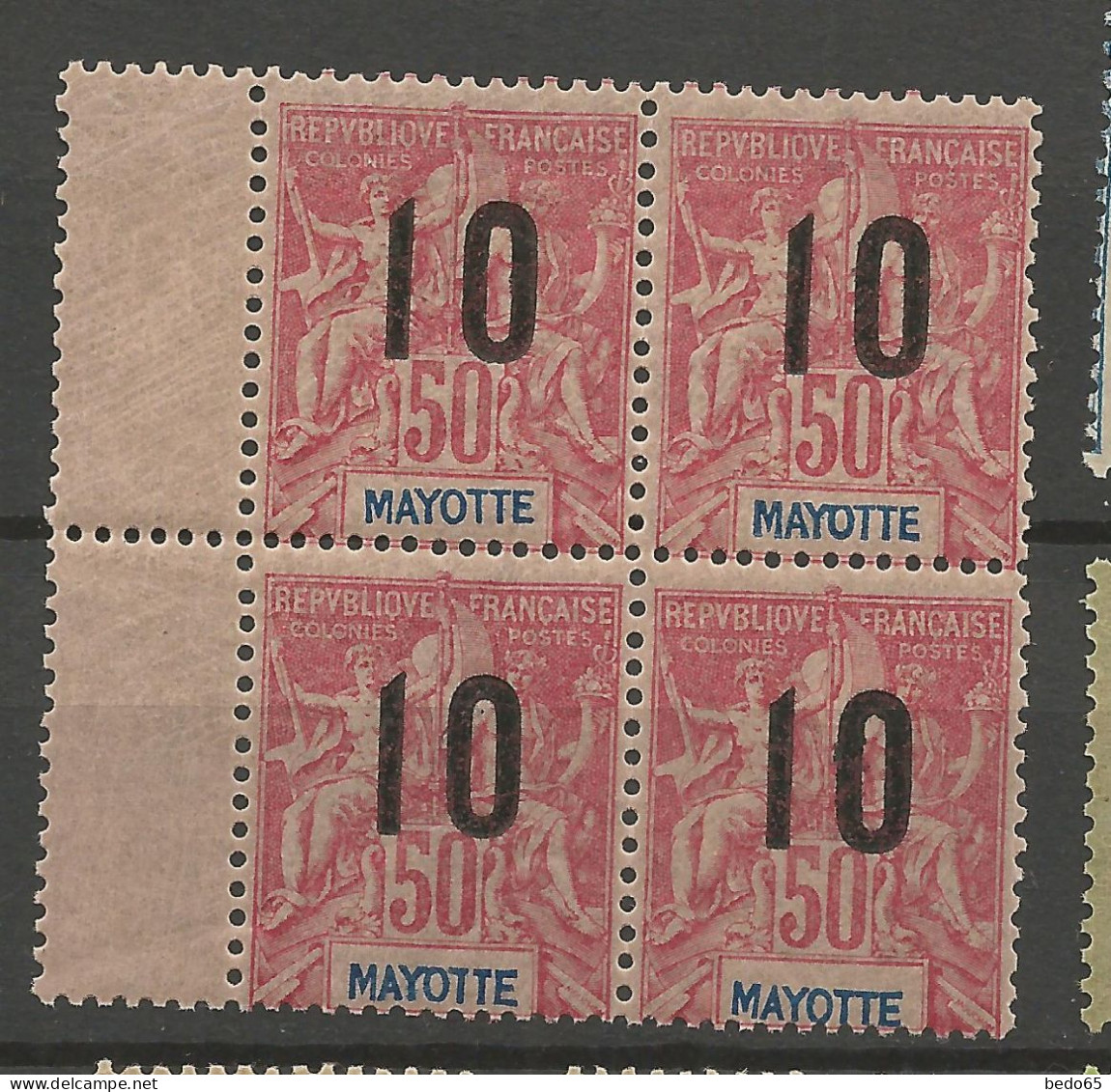 MAYOTTE N° 29A Dans Un Bloc De 4 NEUF** LUXE SANS CHARNIERE / Hingeless / MNH - Neufs