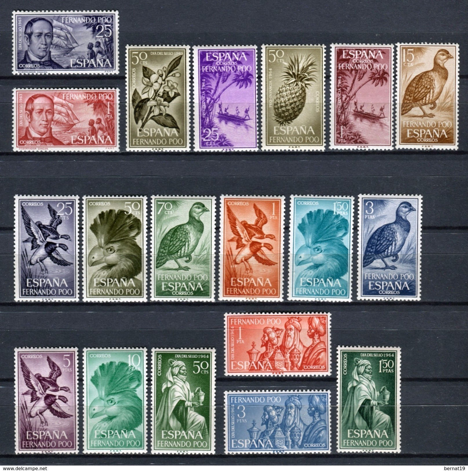 Fernando Poo 1964. Completo ** MNH. - Fernando Po