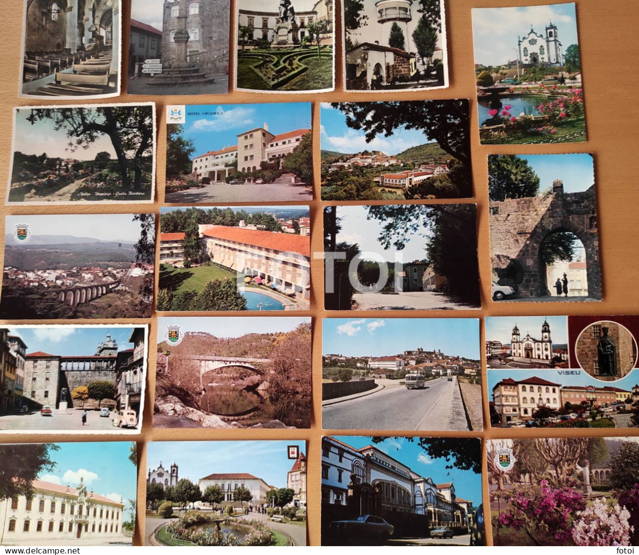 LOT 20 OLD POSTCARDS VISEU PORTUGAL FOTO POSTAIS CARTES - Viseu