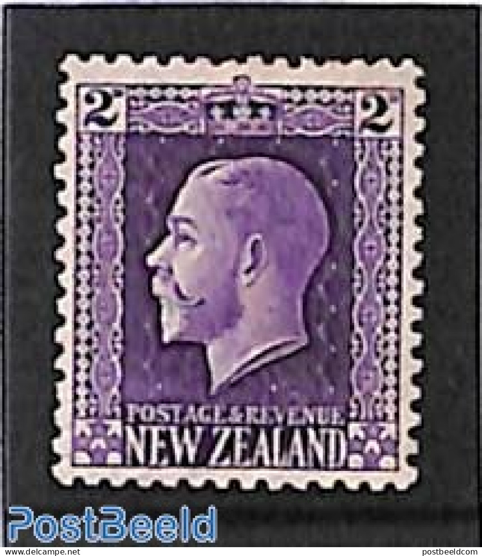 New Zealand 1915 2p, Perf. 14:13.5, Stamp Out Of Set, Unused (hinged) - Ongebruikt