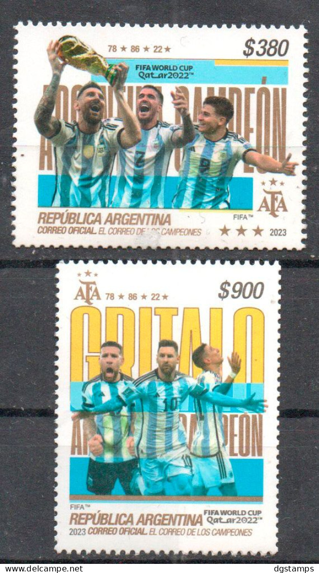 Argentina 2023 ** FIFA Cup IN Qatar. Argentina Champion. (1 Stamp With Defect) Featured Players. - Nuevos