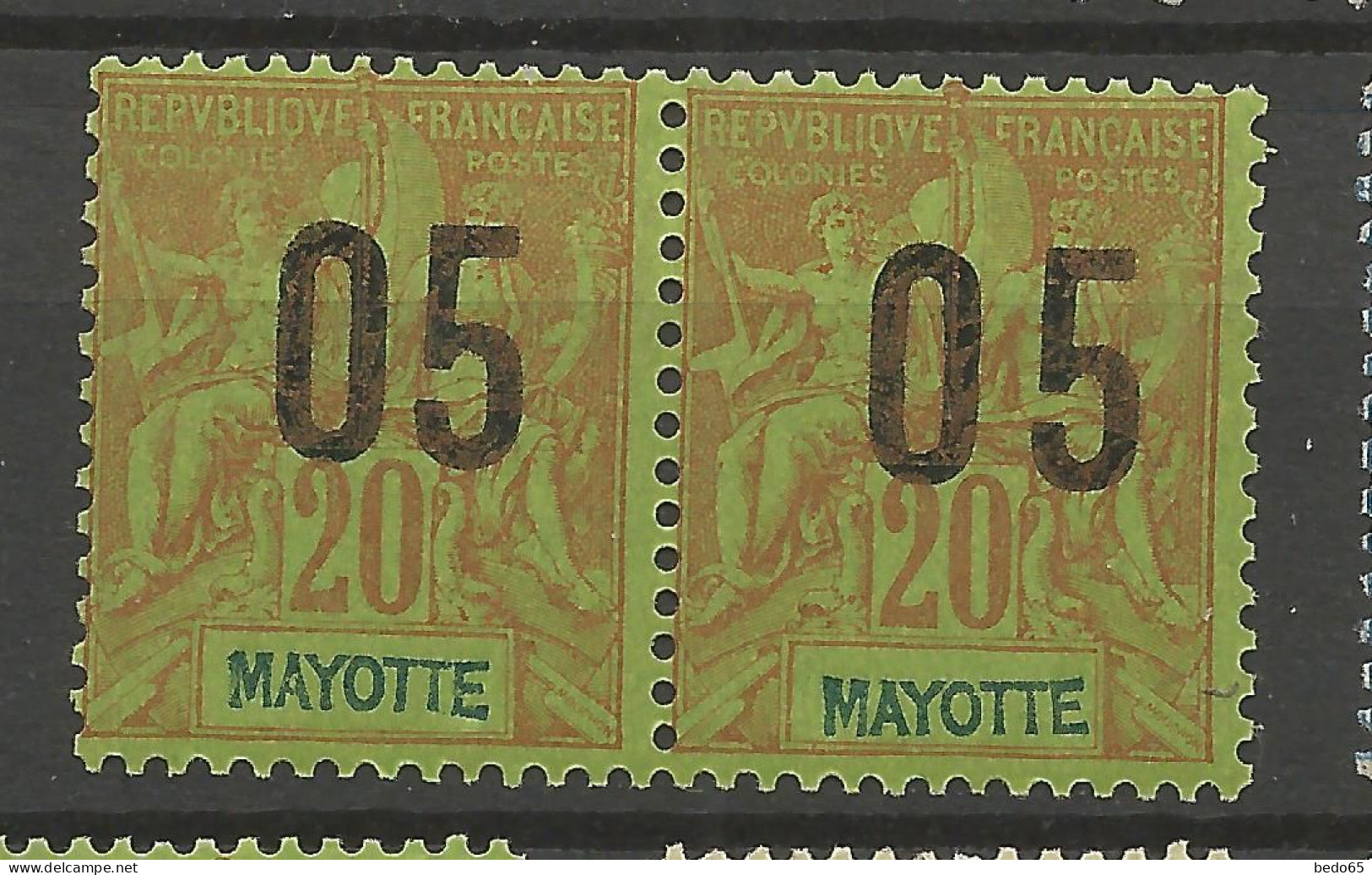 MAYOTTE N° 24Aa NEUF* TRACE DE CHARNIERE  / Hinge  / MH - Ungebraucht