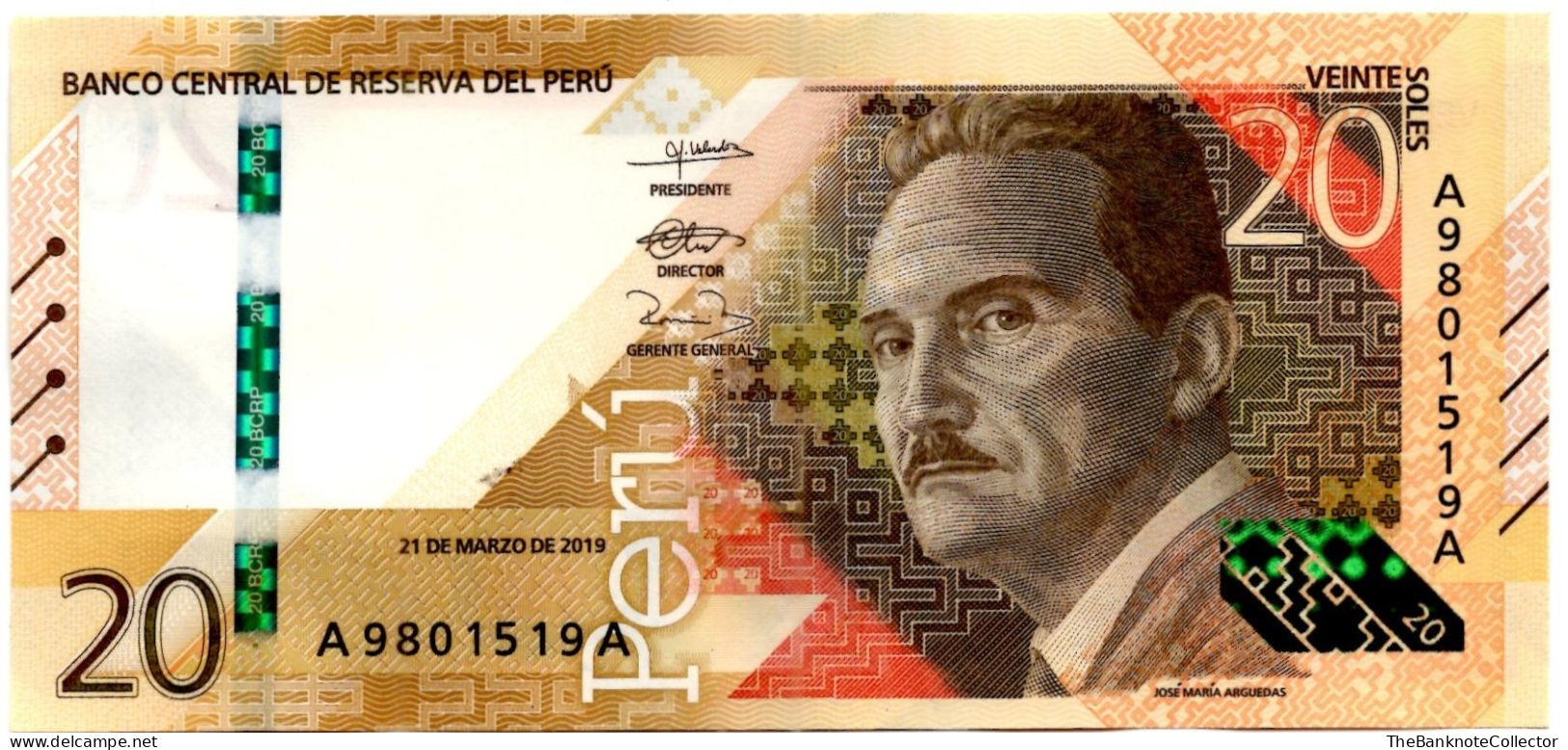 Peru 20 Soles 2021 P-197 UNC - Peru