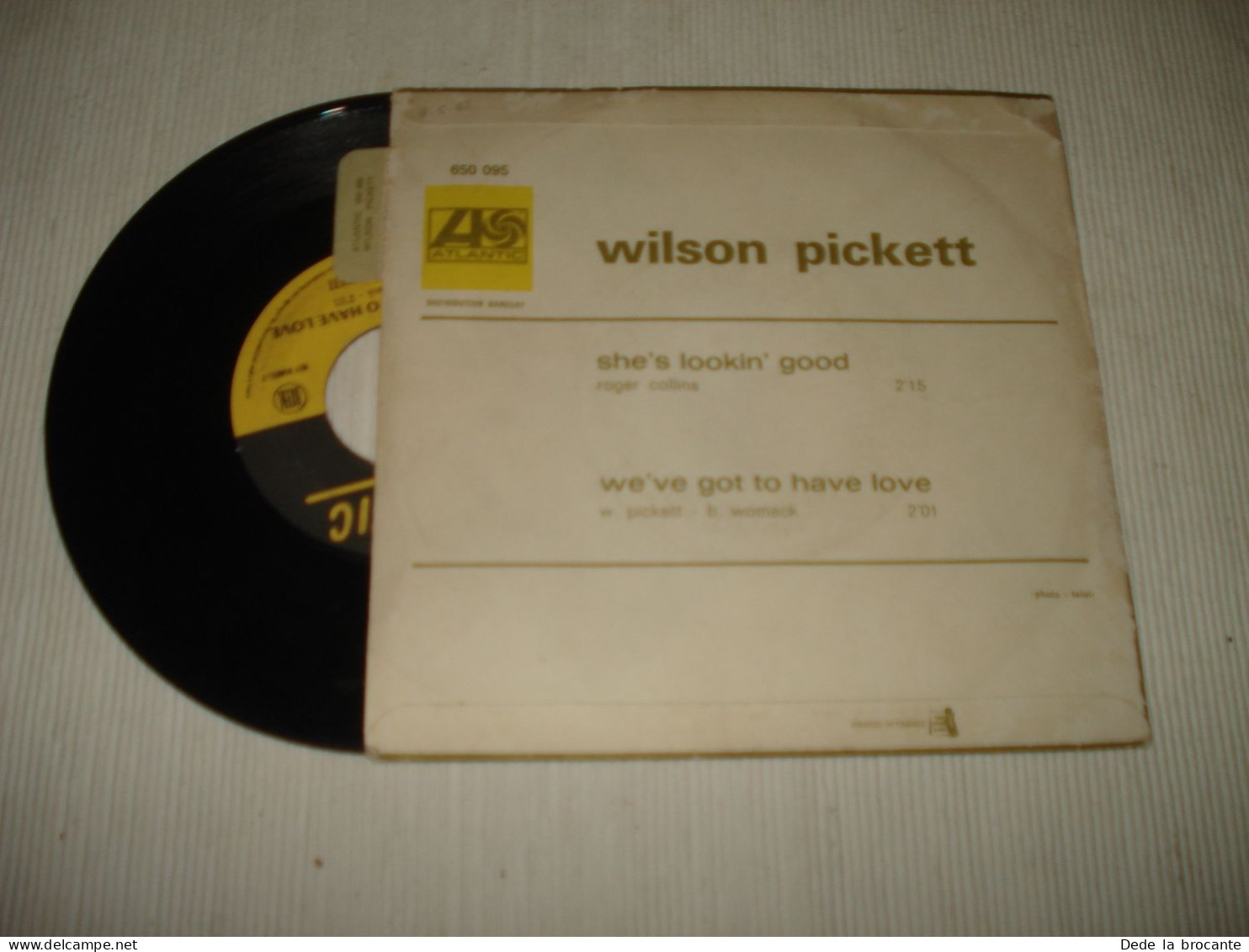 B14 / Wilson Pickett – She's Lookin' Good + Languette - 650.095 - Fr 1968 VG+/VG - Soul - R&B