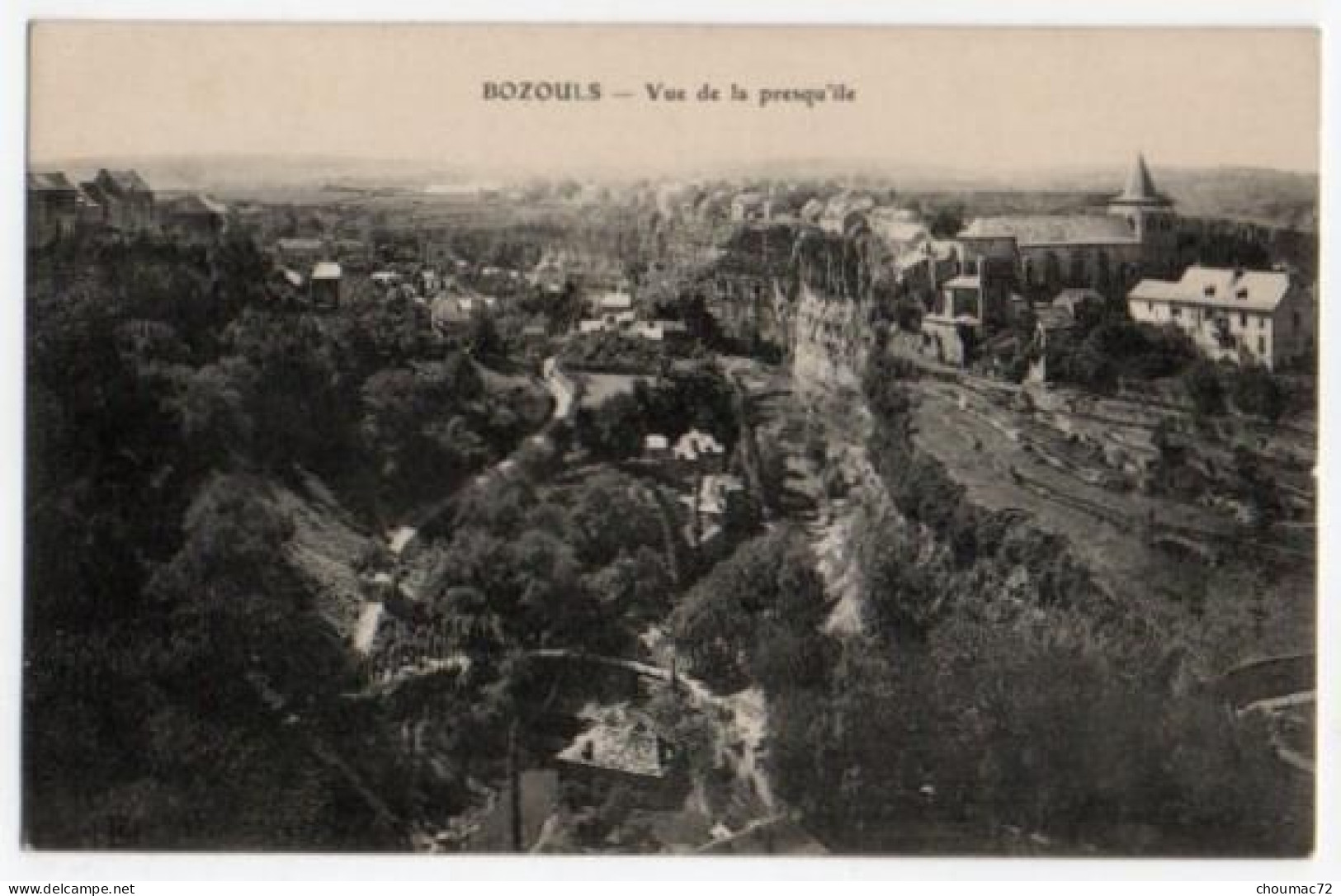 (12) 122, Bozouls, ELD, Vue De La Presqu'ile - Bozouls