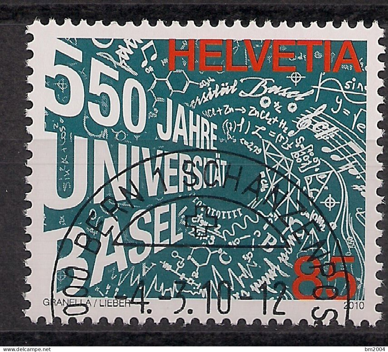 2010  Schweiz   Mi. 2146 FD-.used  550 Jahre Universität Basel - Used Stamps