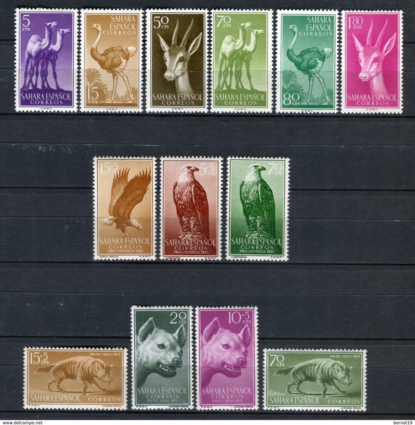 Sahara 1957. Completo ** MNH. - Sahara Spagnolo