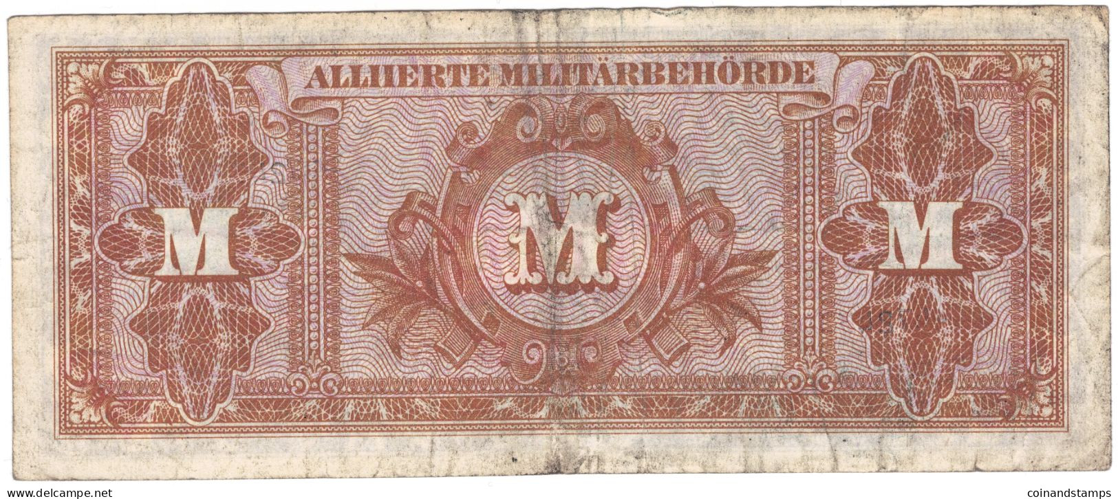 Alliierte Militärbehörde 1944 Lot Mit 3 Banknoten 1,5 Und 100 Mark Rosenberg Nr.201,202,206d, II-III, IV - Collections
