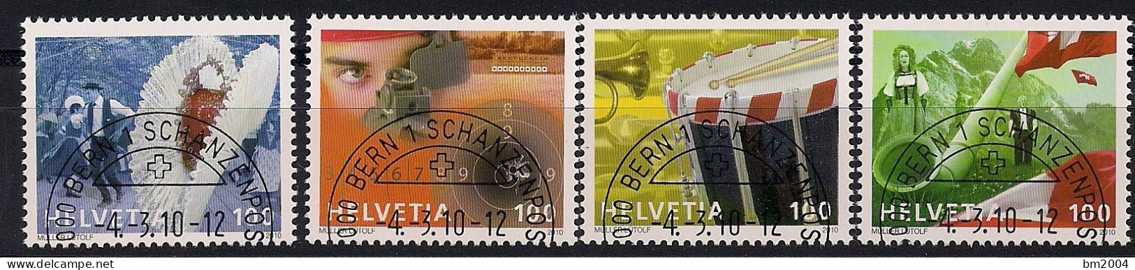 2010  Schweiz   Mi. 2147-50 FD-.used  Brauchtum - Oblitérés