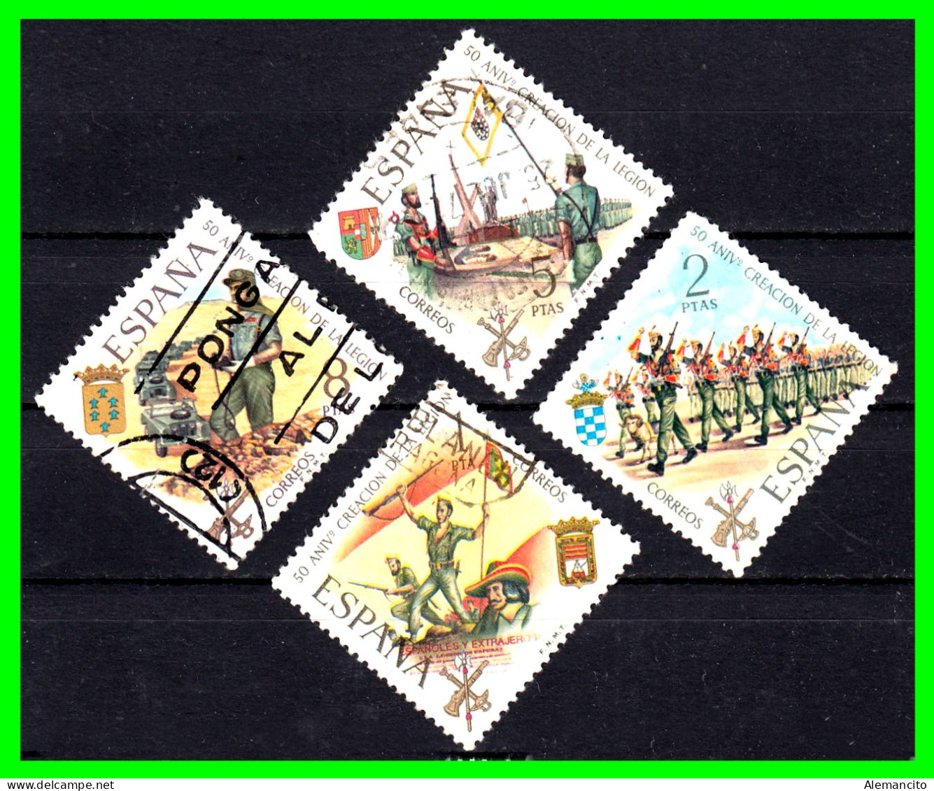 ESPAÑA.-  SELLOS AÑO 1971  - I ANIVERSARIO DE LA LEGIÓN .- SERIE - Used Stamps