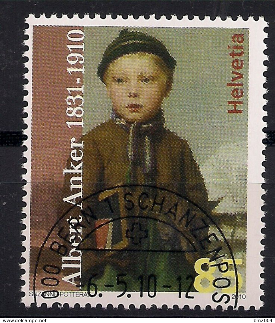 2010  Schweiz   Mi. 2155 FD-used  100. Todestag Von Albert Anker. - Used Stamps