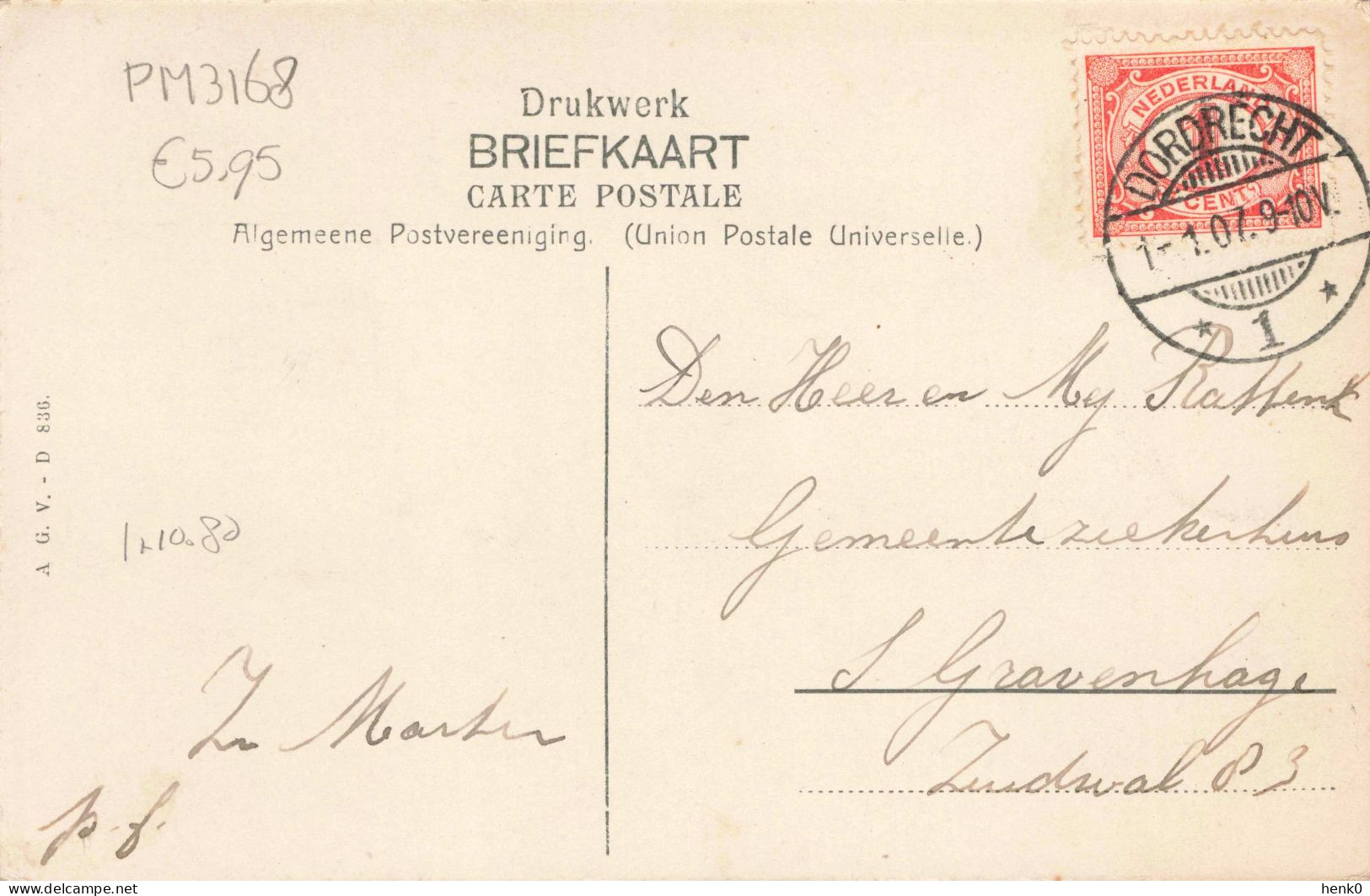 Dordrecht Bureau Levensverzekering Mij. PM3168 - Dordrecht