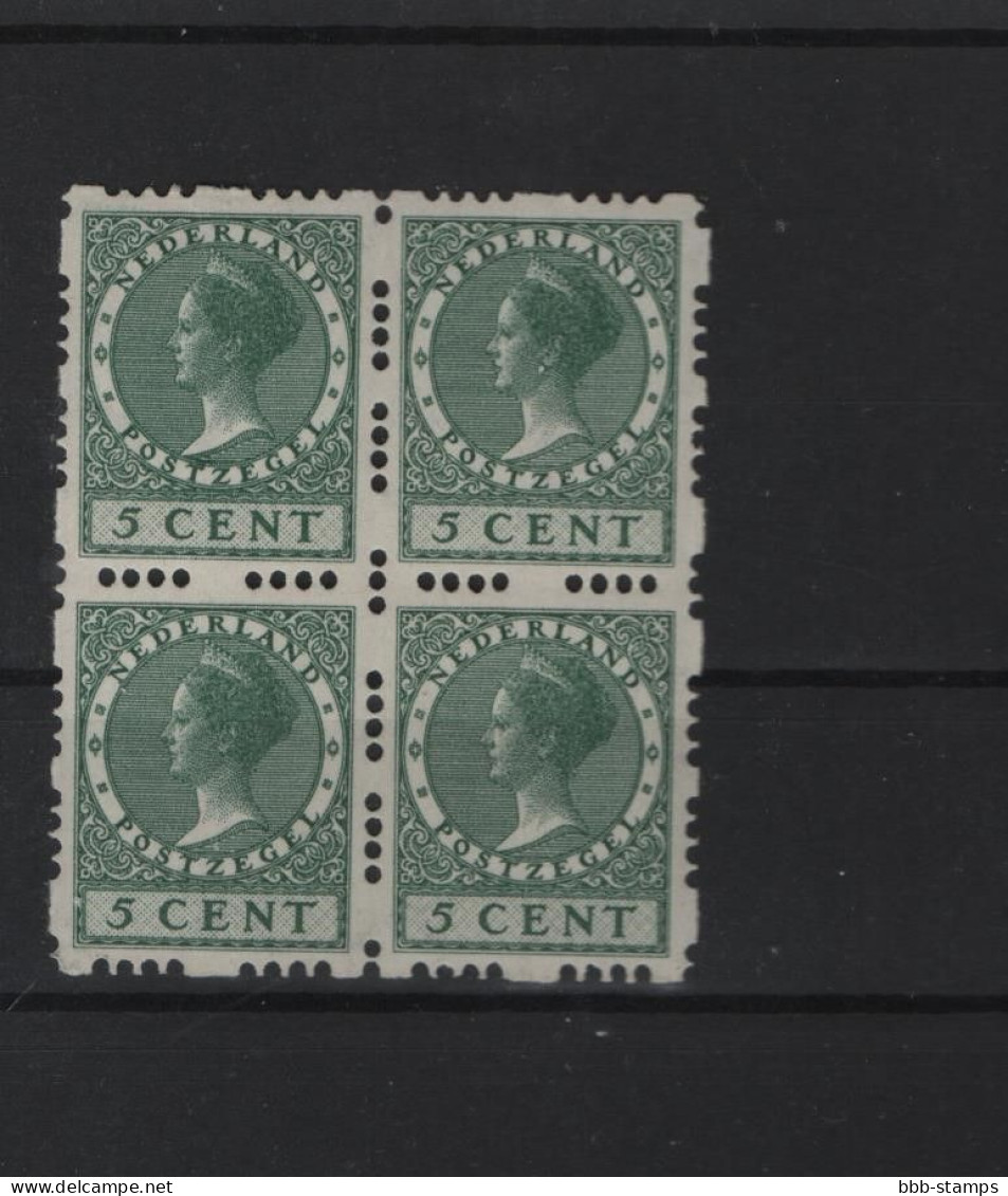 Niederlande Michel Kat.No.  Mnh/** 151B Bloc Of Four - Unused Stamps