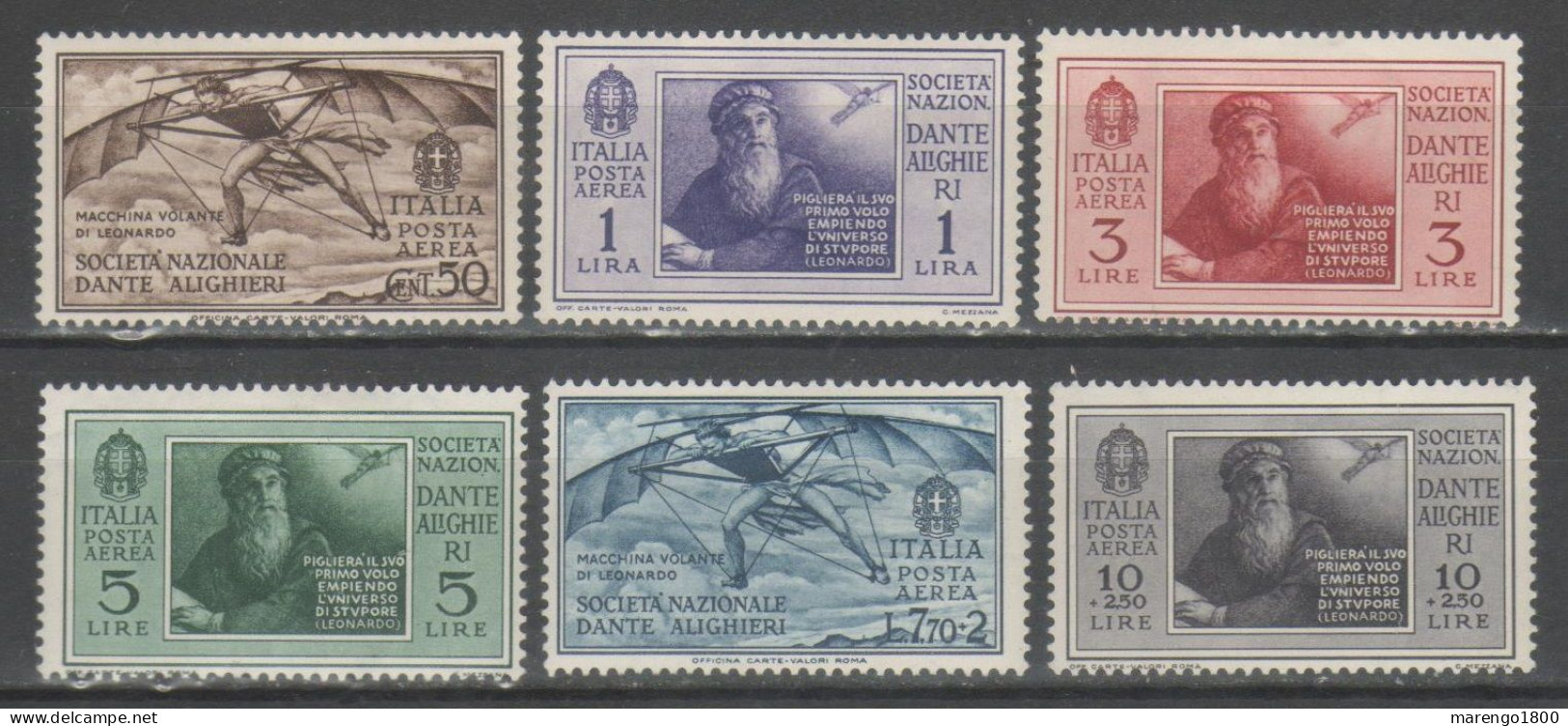 ITALIA 1932 - Dante Alighieri Posta Aerea * (2 Scan) - Correo Aéreo