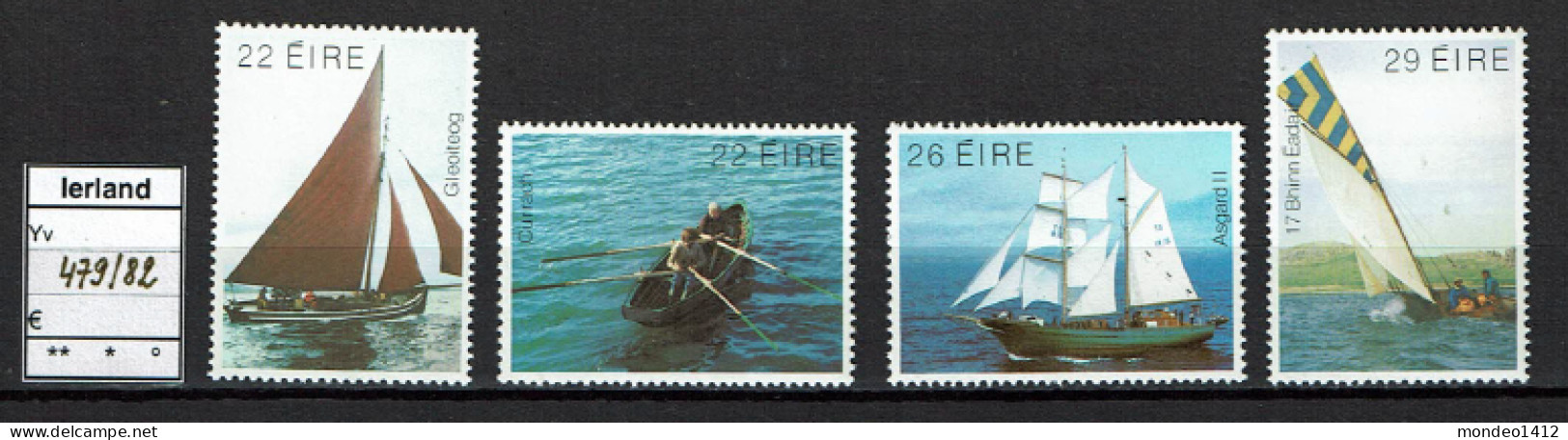 Ireland 1982 - YT 479/482 ** MNH - Bateaux Irlandais, Irish Boats - Nuovi