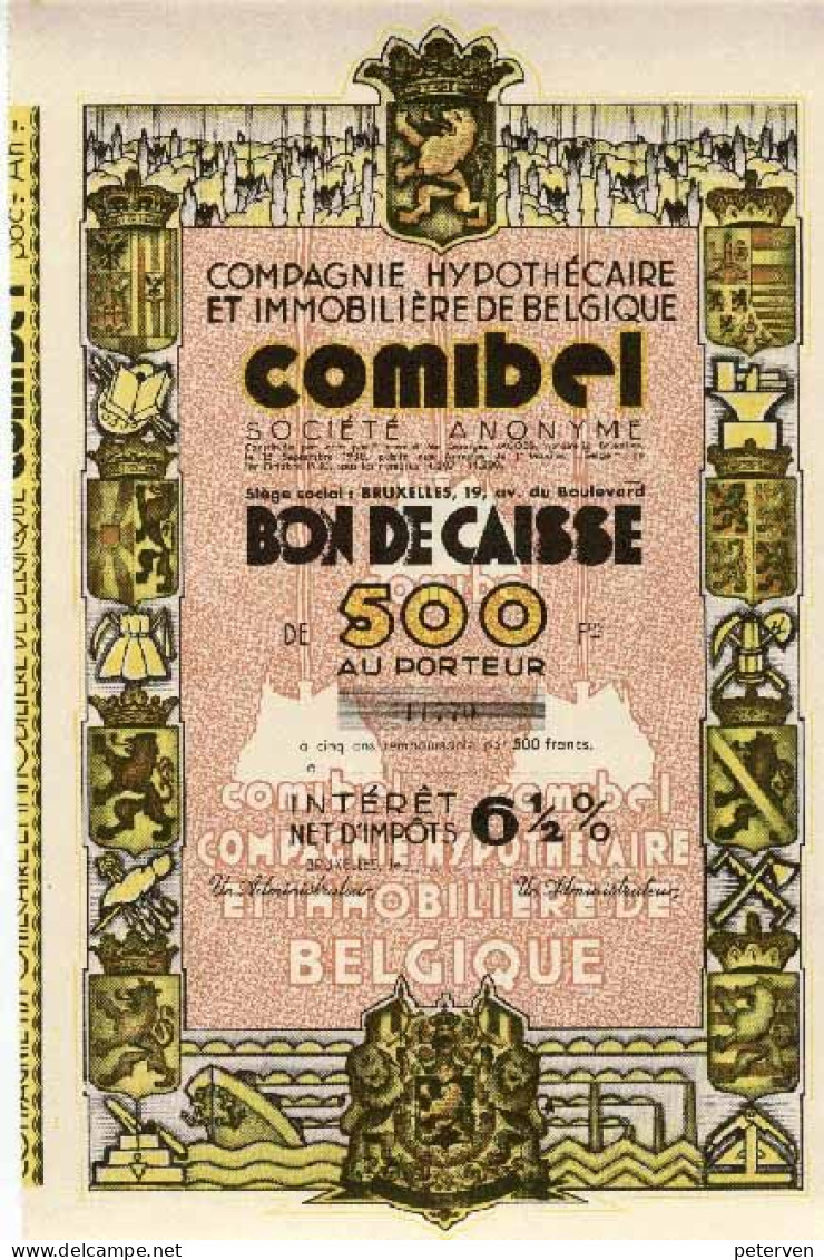 COMIBEL - Compagnie Hypothécaire Et Immobilière De Belgique - Banque & Assurance