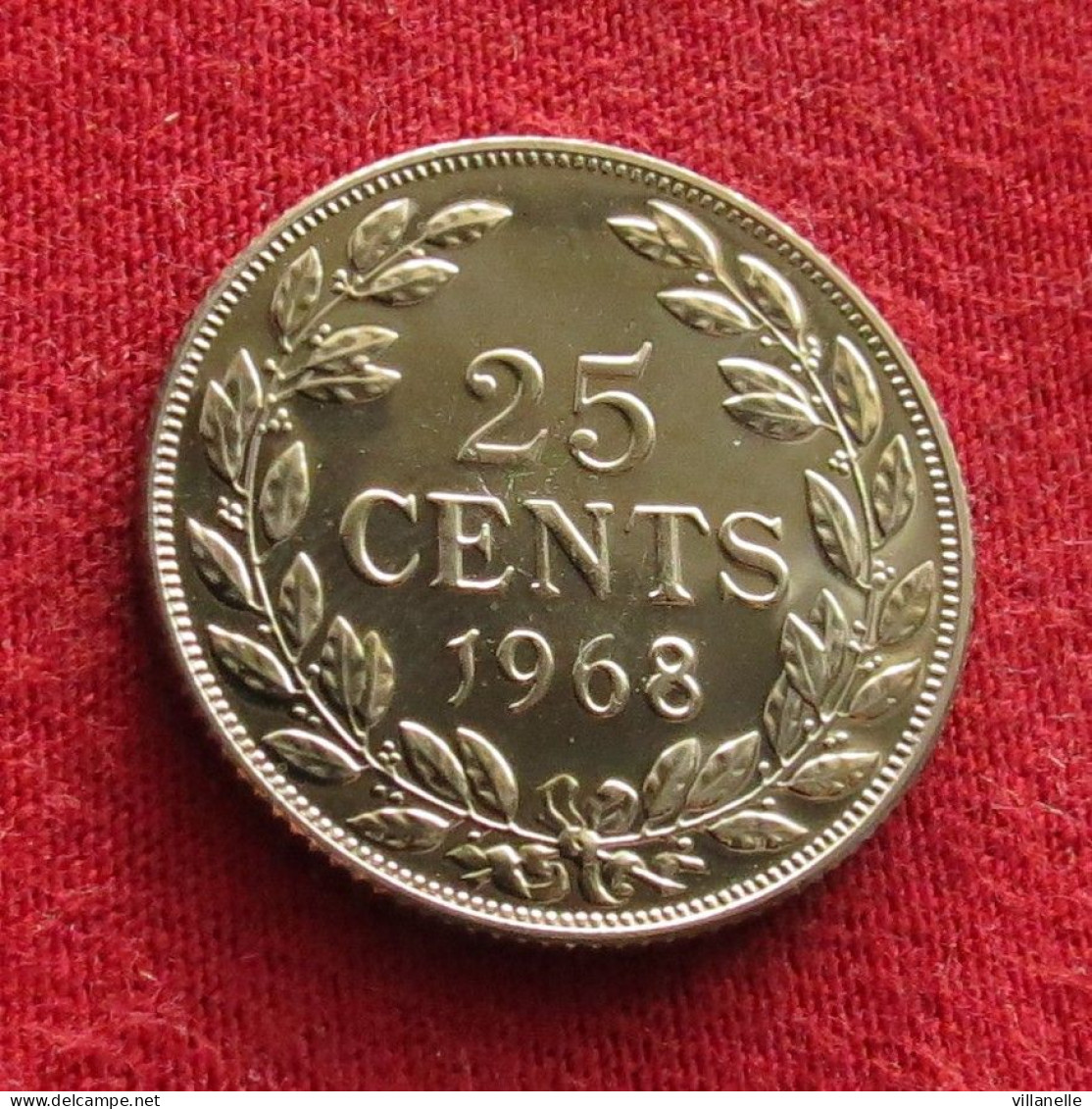 Liberia 25 Cents 1968 Proof W ºº - Liberia