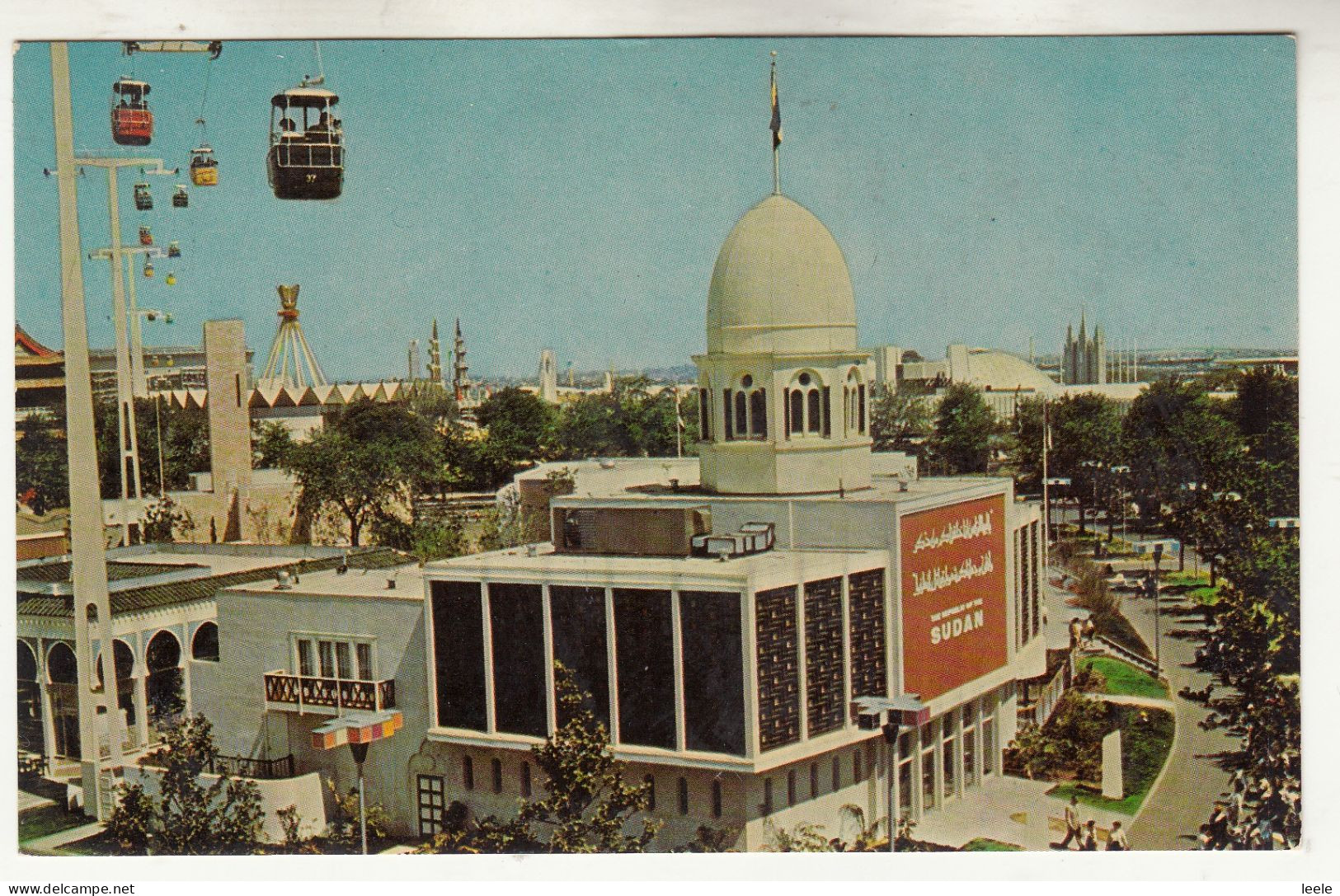 CT76. Vintage US Postcard. New York World's Fair. Pavilion Of Republic Of Sudan - Expositions