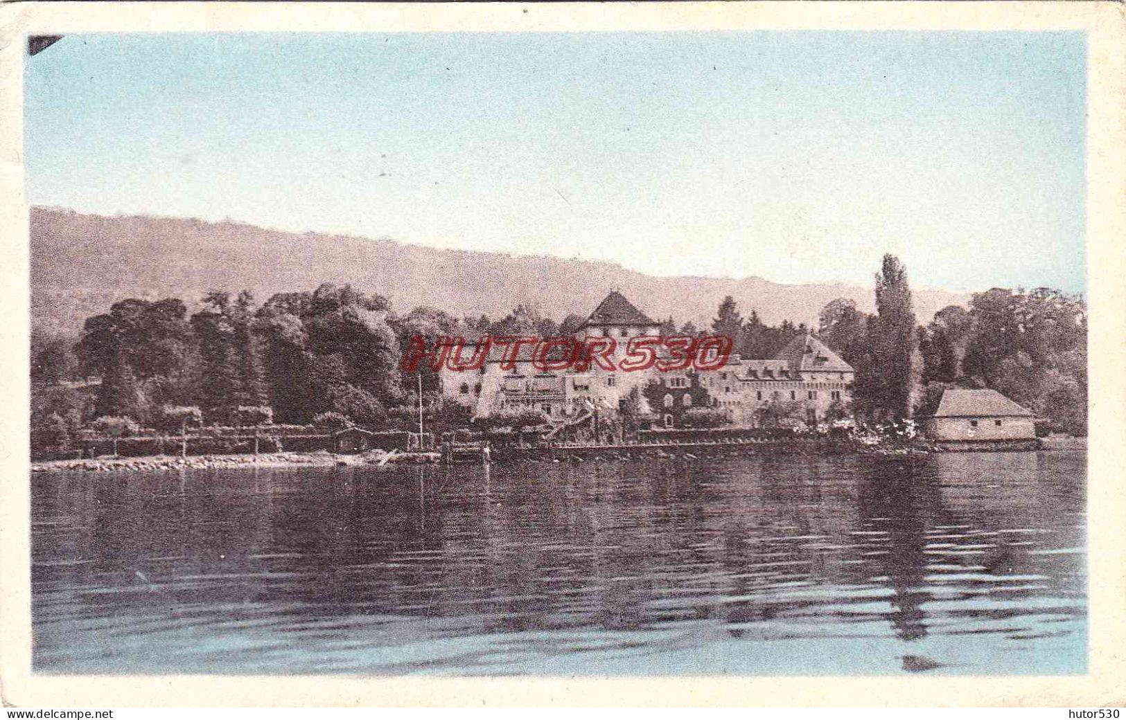 CPA  - LUGRIN - CHATEAU DE BLONAY ET BAIGNADE DE LA COLONIE - Lugrin