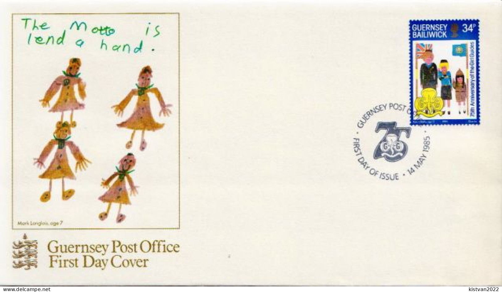 Guernsey Stamp On FDC - Covers & Documents